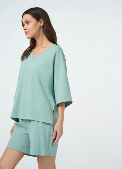 Футболка пижамная из тонкого футера (VEW75RF16-P5) купить недорого за ...