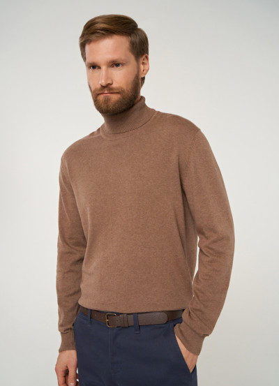 Водолазка коричневая Regular Fit (VKM751F16-T6) купить недорого за 799 ...